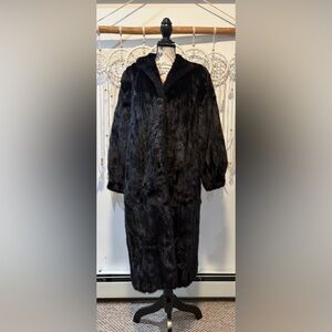 Luxurious Black Fur Coat